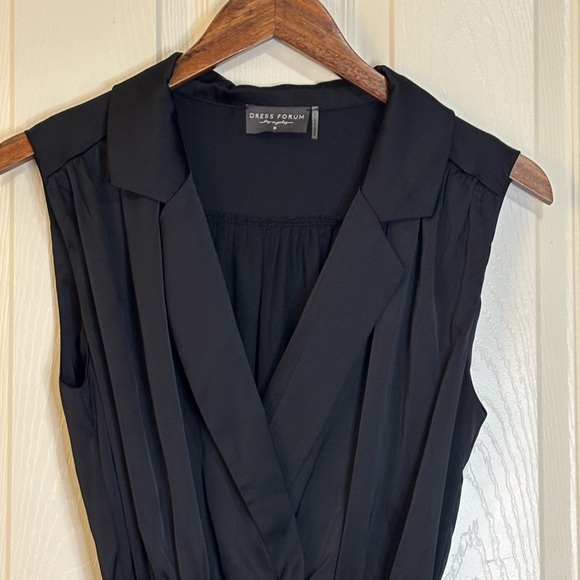 Dress Forum Black Satin Jumpsuit | Evening NYE - Picture 5 of 6